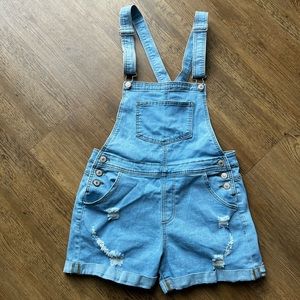 Denim overalls size medium EUC